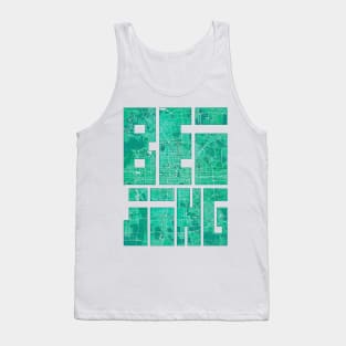 Beijing, China City Map Typography - Watercolor Tank Top